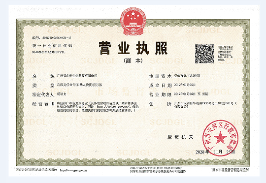 Business License Of EnterpriseLegal Person