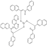 Tris(dinaphthoylmethane) mono(phenathroline)europium (III)