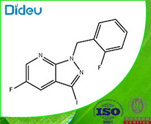 5-fluoro-1-(2-fluorobenzyl)-3-iodo-1H-pyrazolo[3,4-b]pyridine 