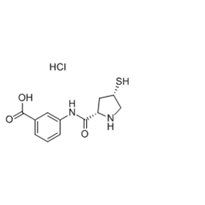 3-[(2S,4S)-4-Mercaptopyrrolidine-2-carboxamido]benzoic acid hydrochloride