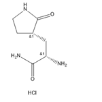 3-Pyrrolidinepropanamide, α-amino-2-oxo-, hydrochloride