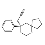 2-[(9R)-9-(pyridin-2-yl)-6-oxaspiro[4.5]decan-9-yl]acetonitrile