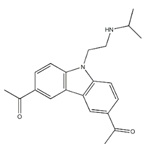 1,1'-(9-(2-(isopropylamino)ethyl)-9H-carbazole-3,6-diyl)bis(ethan-1-one)