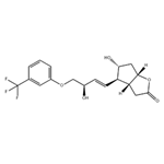 (+)-(3ar,4r,5r,6as)-hexahydro-5-hydroxy-4-((1e,3r)-3-hydroxy-4-(3-trifluoromethyl)phenoxy-1-butenyl)-2h-cyclopenta(b)furan-2-one