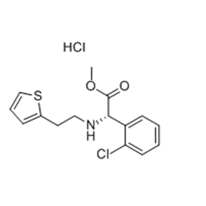 D-(+)-Methyl-alpha-(2-thienylethamino)(2-chlorophenyl)acetate hydrochloride