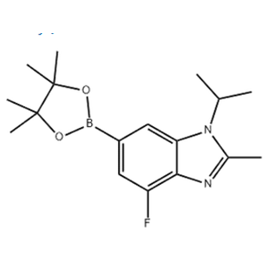 4-fluoro-1-isopropyl-2-methyl-6-(4,4,5,5-tetramethyl-1,3,2-dioxaborolan-2-yl)-1H-benzo[d]imidazole