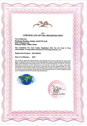 Certificate of accreditation