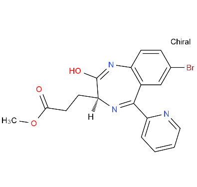 (3S)-(7-BroMo-2-oxo-5-pyridin-2-yl-2,3-dihydro-1H-benzo[e][1,4]diazepin-3-yl)-propionic acid Methyl ester