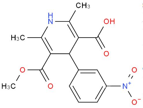 3,5-Pyridinedicarboxylicacid,1,4-dihydro-2,6-dimethyl-4-(3-nitrophenyl)-, 3-methyl ester