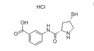 3-[(2S,4S)-4-Mercaptopyrrolidine-2-carboxamido]benzoic acid hydrochloride