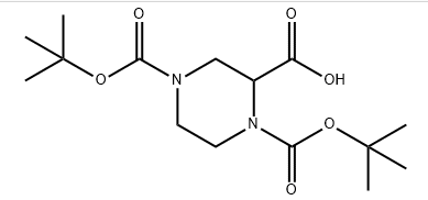 1,4-BIS(N-BOC)PIPERAZINE-2-CARBOXYLIC ACID