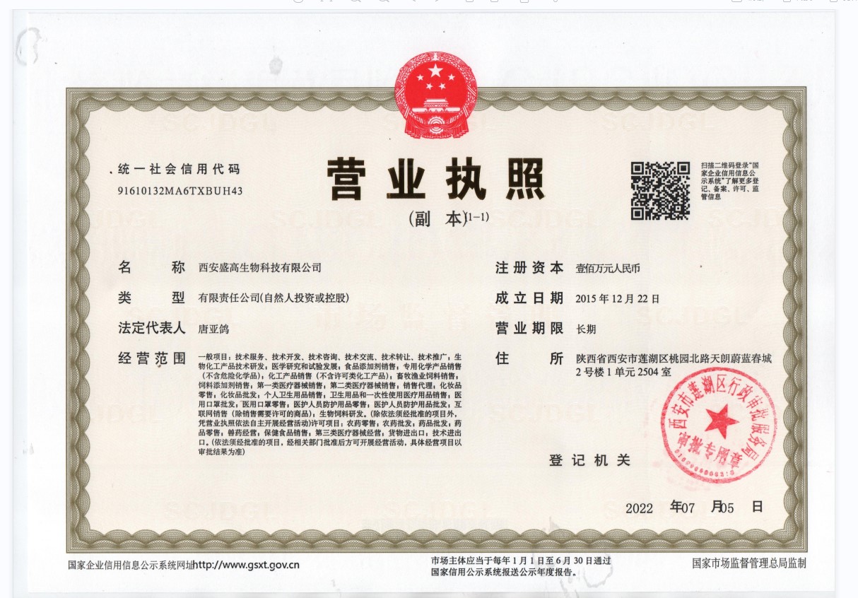 Business License Of EnterpriseLegal Person