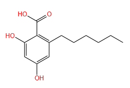 2,4-Dihydraxy-6-hexylbenzoic acid