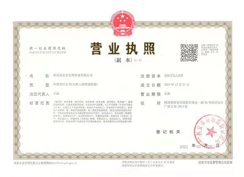 Business License Of EnterpriseLegal Person