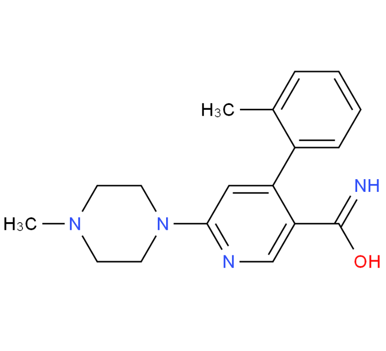 6-(4-Methylpiperazin-1-yl)-4-(2- methylphenyl)nicotinamide