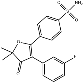 4-(3-(3-fluorophenyl)-5,5-dimethyl-4-oxo-4,5-dihydrofuran-2-yl)benzenesulfonamide