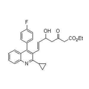 Ethyl (E)-7-[4-(4'-fluorophenyl)-2-(cyclopropyl)-3-quinolinyl]-5-hydroxy-3-oxo-6-heptenoate