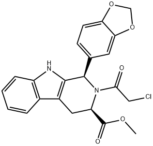 (1R,3R)-METHYL-1,2,3,4-TETRAHYDRO-2-CHLOROACETYL-1-(3,4-METHYLENEDIOXYPHENYL)-9H-PYRIDO[3,4-B]INDOLE-3-CARBOXYLATE