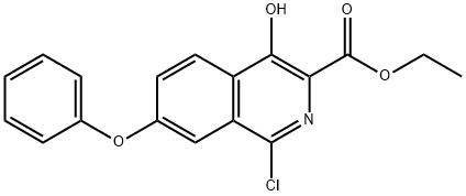 Ethyl 1-chloro-4-hydroxy-7-phenoxyisoquinoline-3-carboxylate