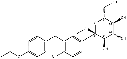 (2S,3R,4S,5S,6R)-2-(4-chloro-3-(4-ethoxybenzyl)phenyl)-6-(hydroxyMethyl)-2-Methoxytetrahydro-2H-pyran-3,4,5-triol