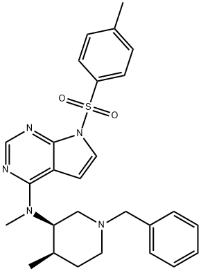 7H-Pyrrolo[2,3-d]pyriMidin-4-aMine, N-Methyl-N-[(3R,4R)-4-Methyl-1-(phenylMethyl)-3-piperidinyl]-7-[(4-Met hylphenyl)sulfonyl]-