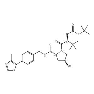 1-PYRROLIDINECARBOXYLIC ACID, 4-HYDROXY-2-[[[[4-(4-METHYL-5-THIAZOLYL)PHENYL]METHYL]AMIN