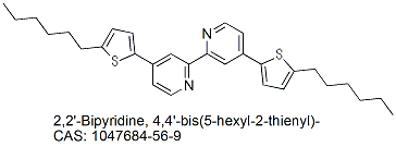 4,4'-Bis(5-hexyl-2-thienyl)-2,2'-bipyridine