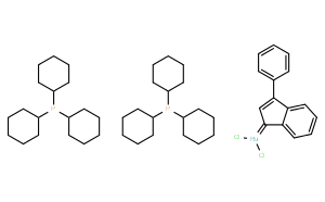 Bis(tricyclohexylphosphine)-3-phenyl-1H-inden-1-ylideneruthenium(IV) dichloride