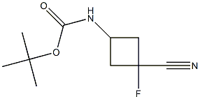 tert-butyl ((1s,3s)-3-cyano-3-fluorocyclobutyl)carbamate