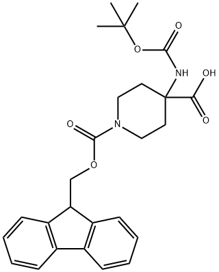 4-(Boc-amino)-1-(Fmoc-piperidinyl)-4-carboxylic Acid