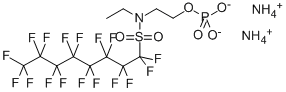 Diammonium N-ethylheptadecafluoro-N-[2-(phosphonatooxy)ethyl]octanesulfonamidate