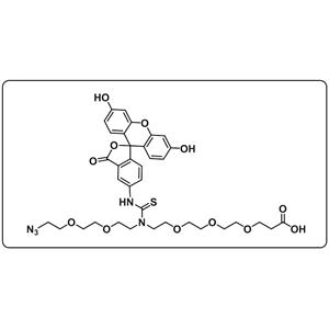 N-(Azido-PEG2)-N-Fluorescein-PEG3-acid