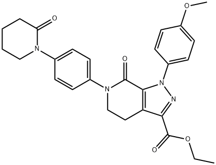 1-(4-Methoxyphenyl)-7-oxo-6-[4-(2-oxopiperidin-1-yl)phenyl]-4,5,6,7-tetrahydro-1H-pyrazolo