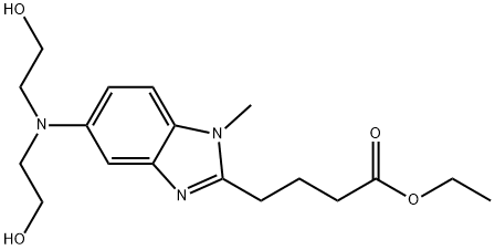 5-[Bis(2-hydroxyethyl)amino]-1-methyl-1H-benzimidazole-2-butanoic acid ethyl ester