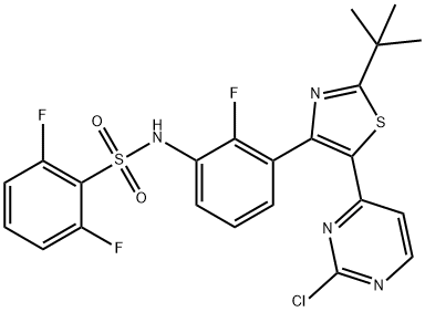 	N-{3-[5-(2-chloro-4-pyriMidinyl)-2-(1,1-diethylethyl)-1,3-thiazol-4-yl]-2-fluoraphenyl}-2,6-difluorobenzenesulfonaMide