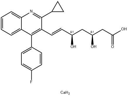 	(3S,5R,6E)-7-[2-Cyclopropyl-4-(4-fluorophenyl)-3-quinolinyl]-3,5-dihydroxy-6-heptenoic Acid CalciuM Salt