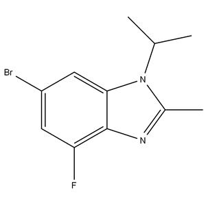 	6-Bromo-4-fluoro-1-isopropyl-2-methyl-1H-benzo[d]imidazole