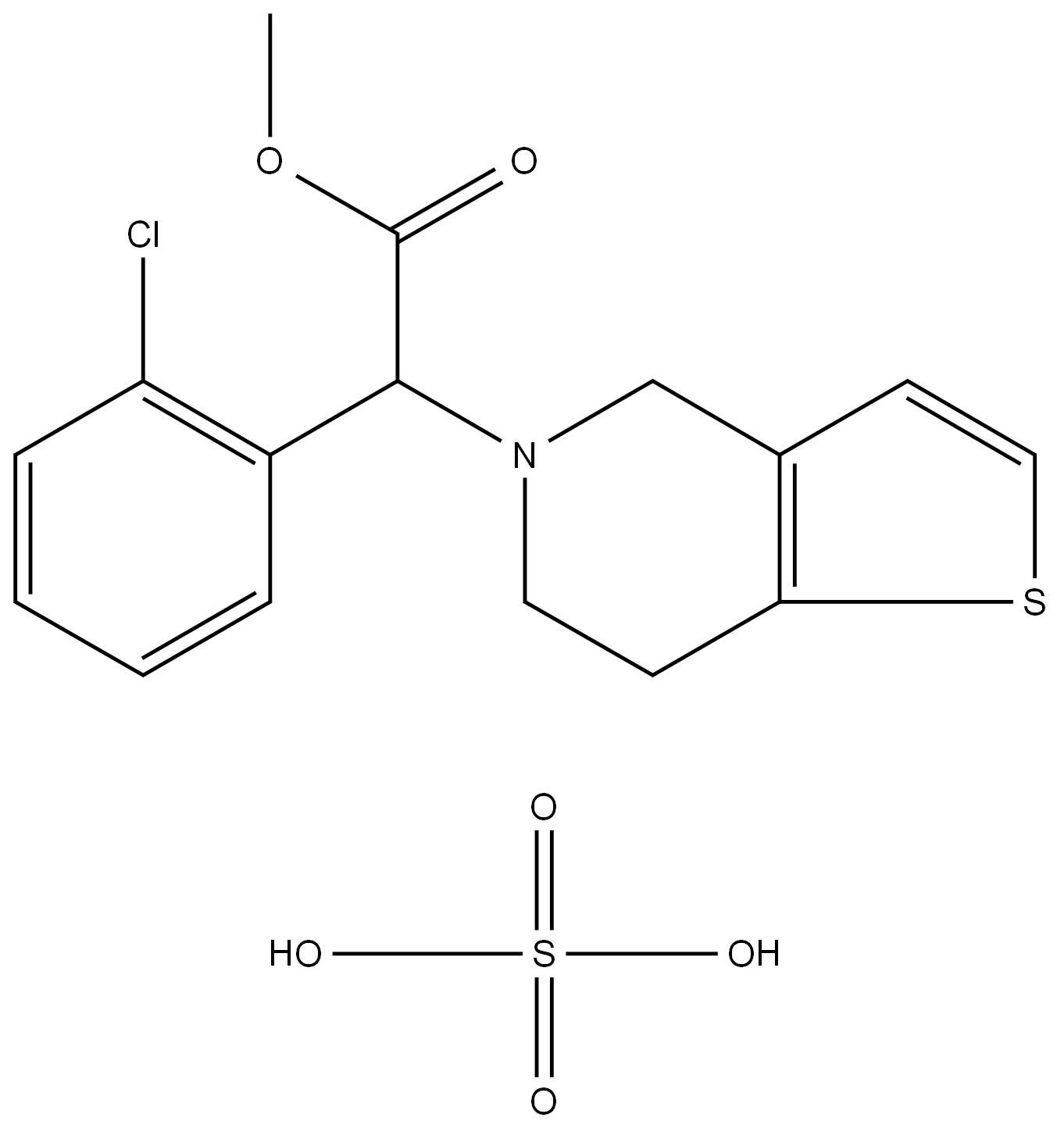 	Clopidogrel hydrogen sulfate