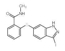 	2-((3-IODO-1H-INDAZOL-6-YL)THIO)-N-METHYLBENZAMIDE