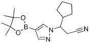 3-Cyclopentyl-3-[4-(4,4,5,5-tetramethyl-1,3,2-dioxaborolan-2-yl)-1H-pyrazol-1-yl]propanenitrile