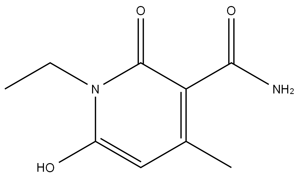 1-Ethyl-1,2-dihydro-6-hydroxy-4-methyl-2-oxo-3-pyridinecarboxamide