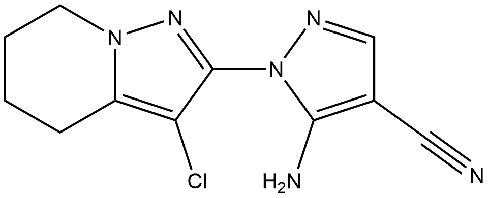 5-Amino-1-(3-chloro-4,5,6,7-tetrahydropyrazolo[1,5-a]pyridin-2-yl)-1H-pyrazole-4-carbonitrile