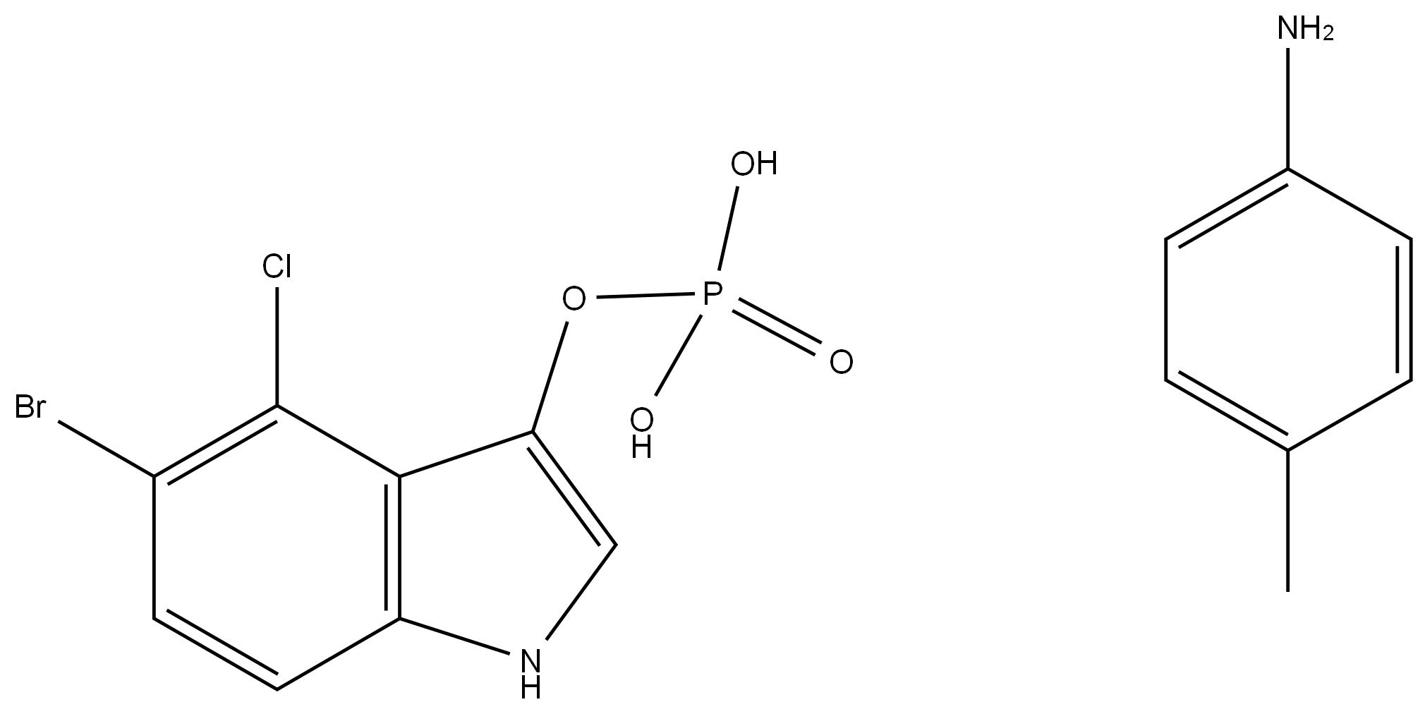 	5-Bromo-4-chloro-3-indolyl phosphate p-toluidine salt