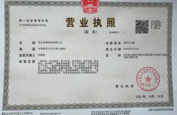 Business License Of EnterpriseLegal Person