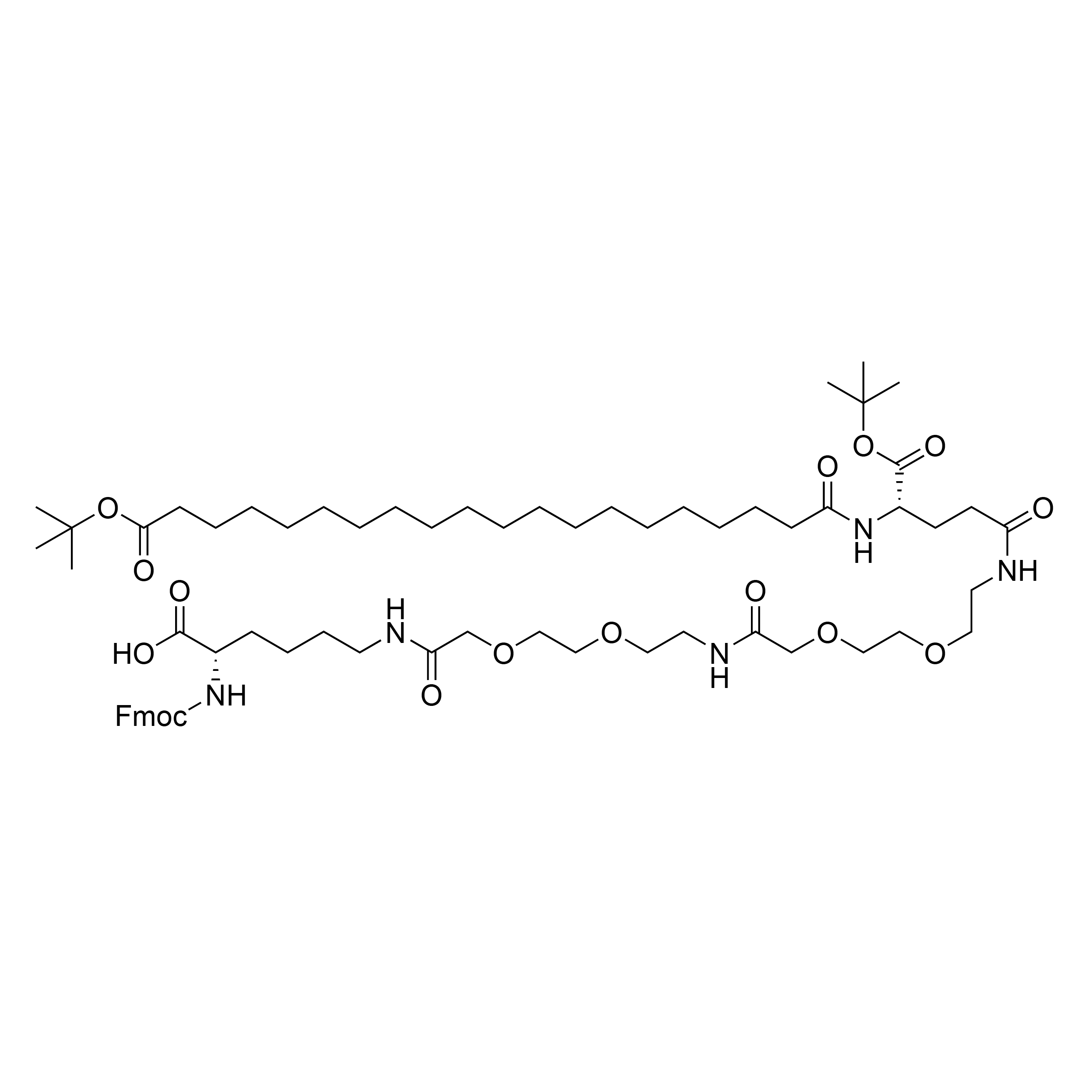 Fmoc-Lys(tBuO-Ara-Glu(AEEA-AEEA)-OtBu)-OH 