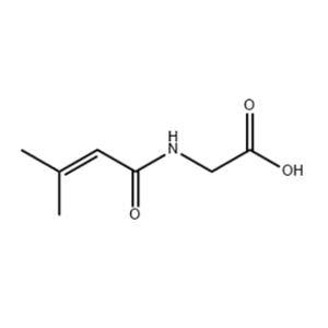 2-(3-methylbut-2-enoylamino)acetic acid