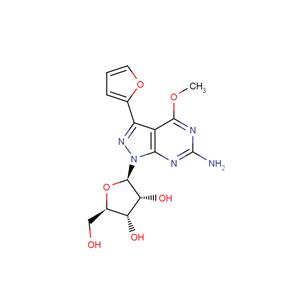 6-Amino-3-(furan-2-yl)-4-methoxy-1-(b-D-ribofuranosyl)-1H-pyrazolo[3,4-d]pyrimidine