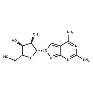 4,6-Diamino-2-(b-D-ribofuranosyl)-2H-pyrazolo[3,4-d]pyrimidine