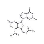 6-Chloro-2-bromo-9-(2,3,5-tri-O-acetyl)-beta-D-ribofuranosyl-9H-purine