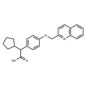 α-Cyclopentyl-4-(2-quinolinylmethoxy)benzeneacetic acid